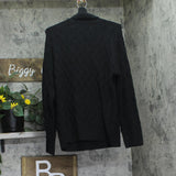 Jones New York Cable Turtleneck Sweater with Long Sleeves Adriadic Black M