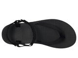 Teva Womens Flatform Sandal Slim Thong Strappy 1164630 Black 8M