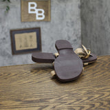Universal Thread Ridge Buckle Strappy Slide Sandals 94822847 Taupe Brown 7M