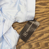 INC International Concepts Satin Short Sleeve Pajama Shirt Pale Spring Blue S