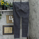 American Eagle Womens Stretch Skinny Distressed Jeans Washed Black 6