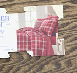 Charter Club Brushed Cotton Plaid 3-Pc. Quilt Set 100214894KG Red Combo King