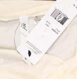 Ny Collection Embellished Neck Wide Cuff Knit Blouse Pristine Off White XL