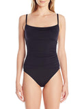 La Blanca Standard Island Goddess Lingerie One Piece Swimsuit Black Noire 4