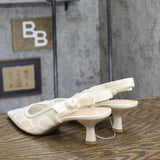 A New Day Womens Milan Slingback Pumps 93708032 Cream Off White 11M