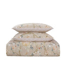 Waverly Mudan 4 Piece Cotton Quilt Set 83493673 Taupe Brown Full / Queen