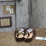 A New Day Twiggy Multi Buckle Mini Heel Flats 94303757 Brown 7M