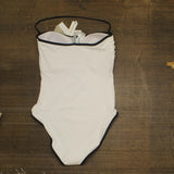 Tommy Bahama Island Cays Cabana Strapless One-Piece Swimsuit White / Blue 16