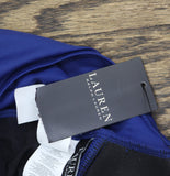 Lauren Ralph Lauren Beach Club Solid Halter Tankini Top Swim Sapphire Blue 4