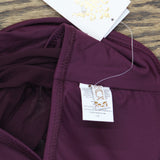 Becca Womens Muse Mixed-Media Bandeau Tankini Top 733557 Aubergine Purple L
