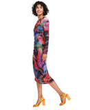 Vince Camuto Womens Printed Long-Sleeve Bodycon Dress VC4M5555 Red Multi 8