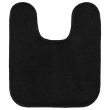 Garland Rug Gramercy 4 Piece Washable Bathroom Rug Set Black Standard
