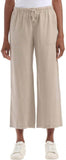 Splendid Women's Linen Blend Cropped Wide Leg Drawstring Pant 1767950 Brown L