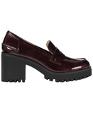 Sun + Stone Womens Presscott Loafer Pumps 10019660600 Wine Pat Purple 10M