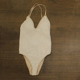 PQ Margot One Piece Swimsuit Scoop Back BIS-5029P Biscotti Brown M