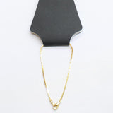G by Gennaro Womens Fashion Flat Chain Elegant Bracelet Gold Yellow 7.5"