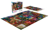 Buffalo Games Treasure Hunt Bookshelf Jigsaw Puzzle 26.75 in. x 19.75 in.