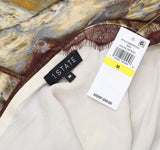 1. State Lace-Trim Halter Sleeveless Maxi Dress Brown Rust Copper / Multi M