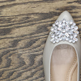 Journee Collection Womens Renzo Jeweled Flats RENZO-WD Gray 5.5W