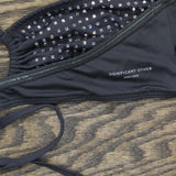 Significant Other Womens Niah Embellished Bikini Top SN2414T-F1 Charcoal Gray 10
