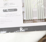 Regal Home Regency Rod Pocket Light-Filtering Single Curtain Panel White 50x84