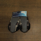 Isotoner Womens Plaid Valerie Bootie Slipper 8252 Ash Black Multi L (8-9)