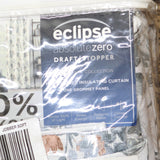 Eclipse Floral Draft Grommet Blackout Single Curtain Panel White Multi 50x108