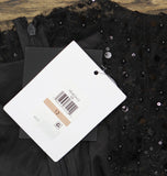 Halston Womens Sequined Black Fit & Flare Dress HD4I3A64 Black 12