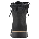 Cliffs By White Mountain Winter Hiking Boots Lace Up Bootie Black / Fabric 8.5M