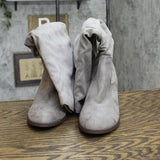 Journee Collection Womens Aneil Slouch Boot with Slouchy Vegan Suede Gray 7.5M