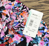 Swim Solutions Womens Floral Empire Waist Swimdress One Piece Pink Multi 12