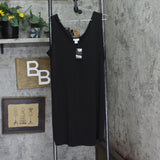 Avenue Womens Plus Size Two Way Essential Slip Dress Black 16W