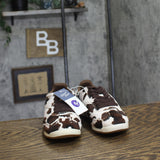 Universal Thread Skyler Cow Print Low-Top Lace Sneakers 94568019 Dark Brown 6M