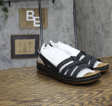 Easy Street Womens Kehlani Wedge Sandal KEHLN Black 9M