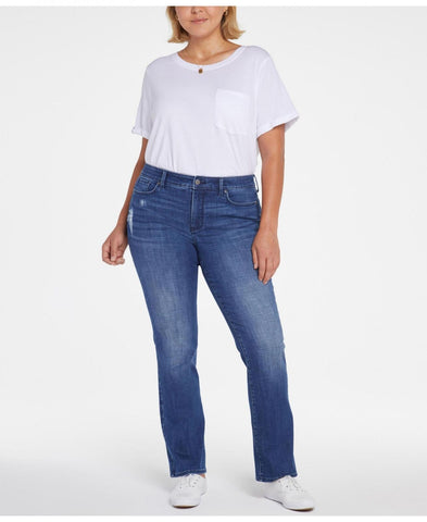 NYDJ Womens Plus Size Marilyn Straight Jeans WGTBMS2299