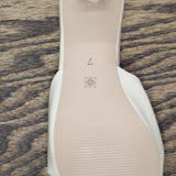 BCBGeneration Women's Mebba Heel Sandal Shoes GN226110 Cream Off White 7M