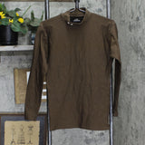 Under Armour Mens Baselayer Active Thermal Mock Neck Long Sleeve Shirt Brown L