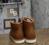 Goodfellow & Co Mens Niles Mock Toe Boots 90971861 Cognac Brown 7
