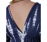 Raviya Tie-Dye Beach Cover Up Dress 76808XTD Navy Tie Dye Blue Multi 2X