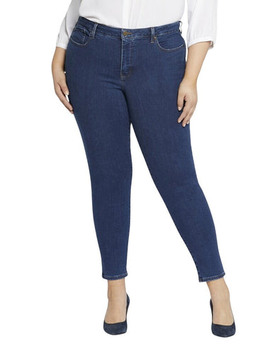 NYDJ Womens Plus Ami Quinn Skinny Jeans WPRIAS8515 Quinn Blue 20W