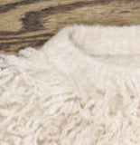 Woolrich X TGT Loopy Fuzzy Yarn Crewneck Pullover Sweater Cream Off White L