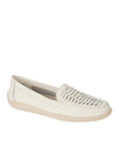 Baretraps Womens Origins Bridget Slip-On Boat Shoes OR10026 Off White 10M