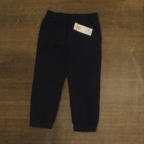 Kids Headquarters Boys Pull On Closed Bottom Twill Pants Navy Blue 3T