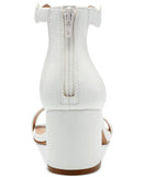 I.n.c. International Concepts Hadwin Open Toe Formal Heeled Shoe White 8.5M