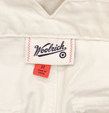 Woolrich X TGT Mid-Rise Barrel Leg Cargo Denim Jean Pants Cream Off White 17