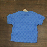 First Impressions Baby Boys Checkered Terry T-Shirt & Shorts Blue Bay 12M