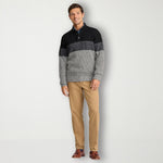 Izod Mens Colorblock Long Sleeve Pullover Sweater 165fce85ef3f31