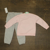 Disney Girls 2-Piece Character Sweatshirt & Sweatpants Set Pink / Gray 24 Months