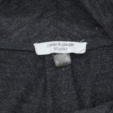 Cable & Gauge Studio Plus Size High Neck French Terry Lined Sweater Gray 2X