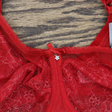 Wacoal Plus Size Retro Chic Full Figure Underwire Bra Barbados Cherry Red 36G